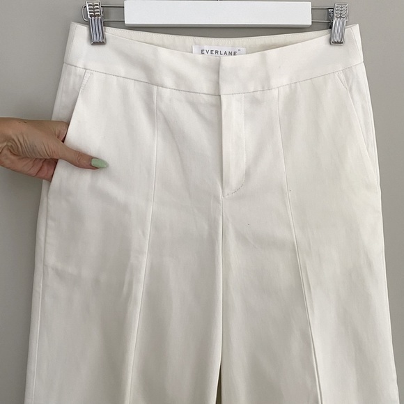 NWOT Everlane Limited Release: The Wide Leg Structure Pant White - Picture 9 of 16